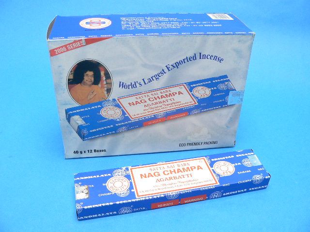 Räucherstäbchen Nag Champa blau Satya