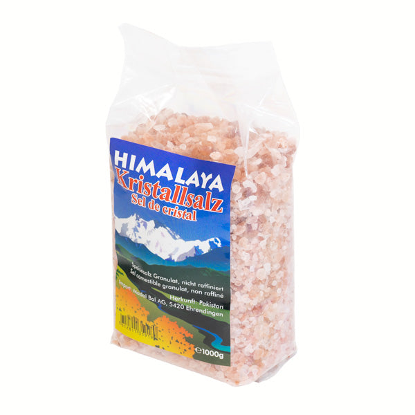 Himalaya-Speisesalz rosa Granulat 1kg im PE-Beutel