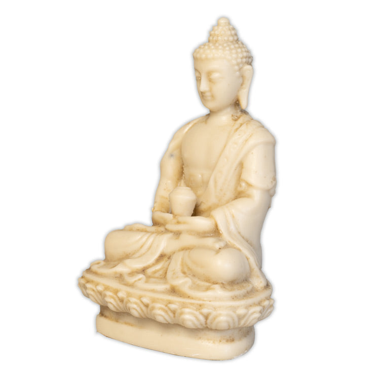 Buddha weiss 10cm Resin