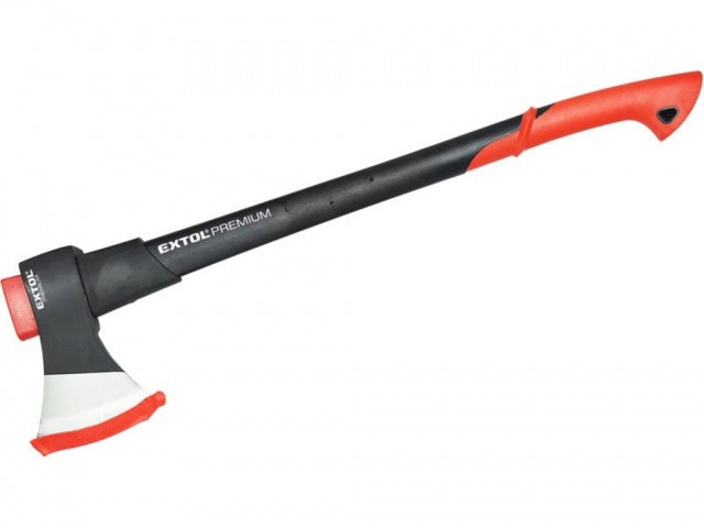 Axt 1250g Kohlenstoffstahl, Stiel: Fiberglas 70cm Extol Premium