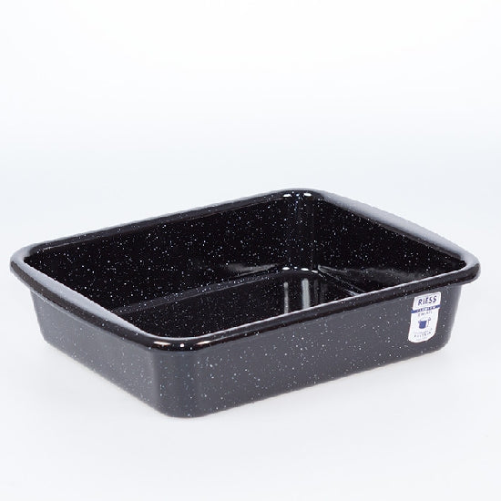Backofenform Emaille schwarz 20.5x24.8x5.5cm