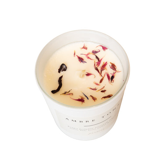 Duftkerze Amber Tonka 160g 100% natürlich