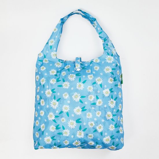 Einkaufstasche ECO CHIC faltbar Edelweiss Blau 56x38x10cm Kunststoff 100% recycelt