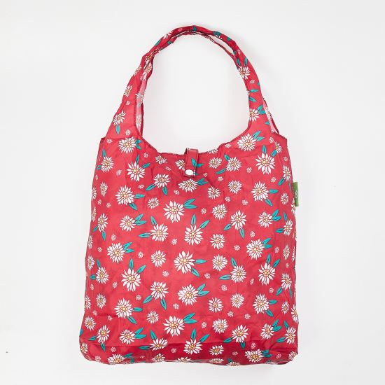 Einkaufstasche ECO CHIC faltbar Edelweiss Rot 56x38x10cm Kunststoff 100% recycelt