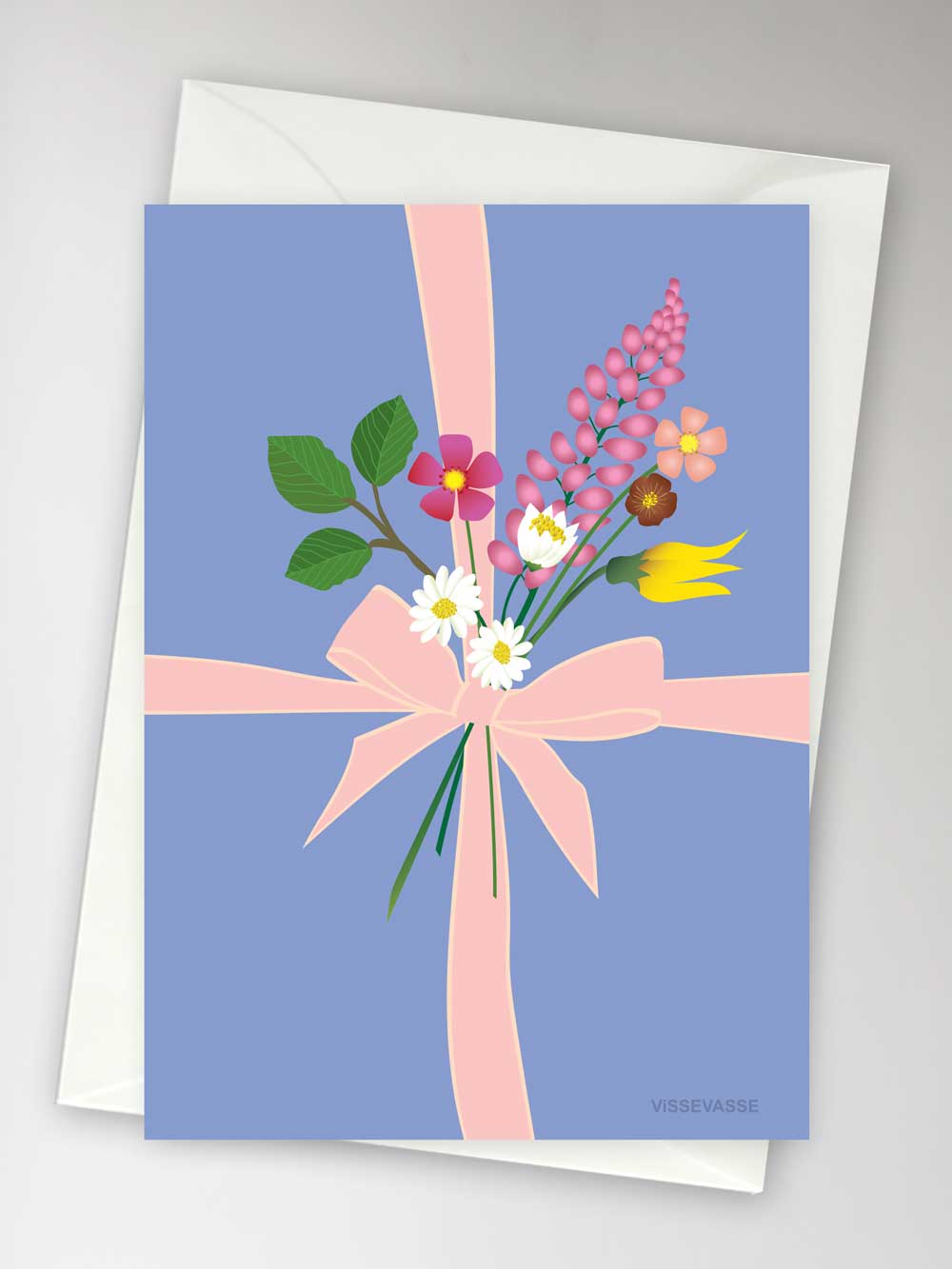 Grusskarte GIFT BLUE WRAPPING A6 (10.5x15 cm)