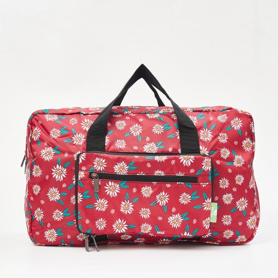 Wochenend-Reisetasche ECO CHIC faltbar Edelweiss Rot 29x50x20cm 100% Kunststoff recycelt