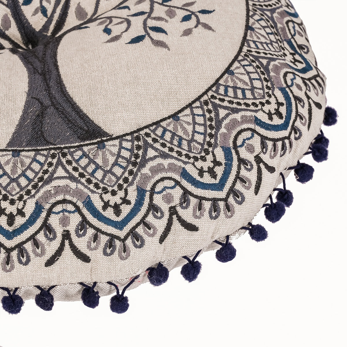 Kissen Baum des Lebens Blau 40cm