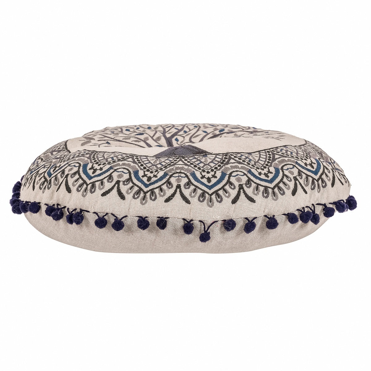 Kissen Baum des Lebens Blau 40cm