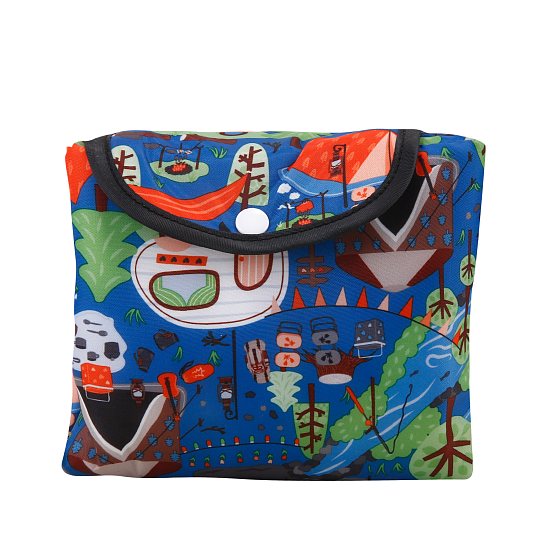 Kühltasche gross ECO CHIC faltbar Camping Blau 29x44x17cm Kunststoff 100% recycelt gefaltet