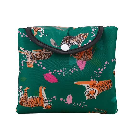 Kühltasche gross ECO CHIC faltbar Grosskatzen Grün 29x44x17cm Kunststoff 100% recycelt