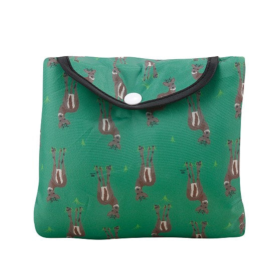 Kühltasche gross ECO CHIC faltbar Rehe Grün 29x44x17cm Kunststoff 100% recycelt gefaltet