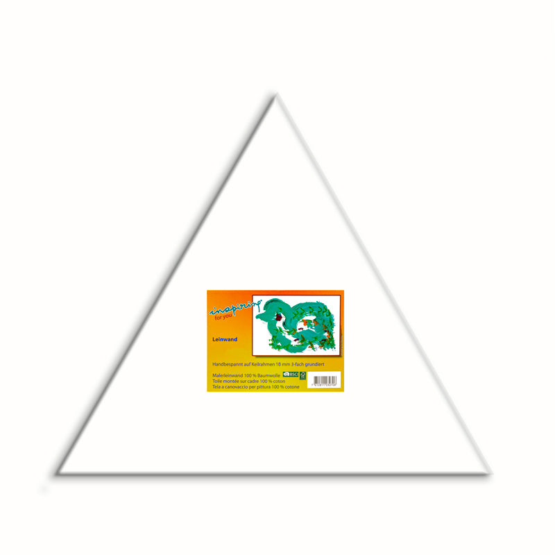 Leinwand auf Keilrahmen dreieckig 18mm 30cm