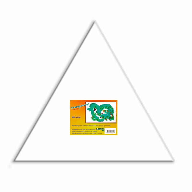 Leinwand auf Keilrahmen dreieckig 18mm 40cm