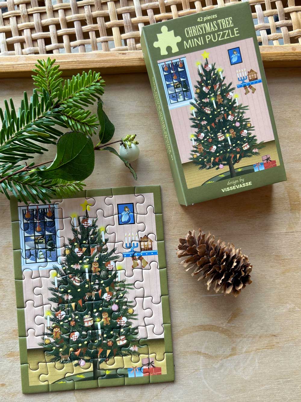 Mini Puzzle CHRISTMAS TREE (11x6.5x2 cm)