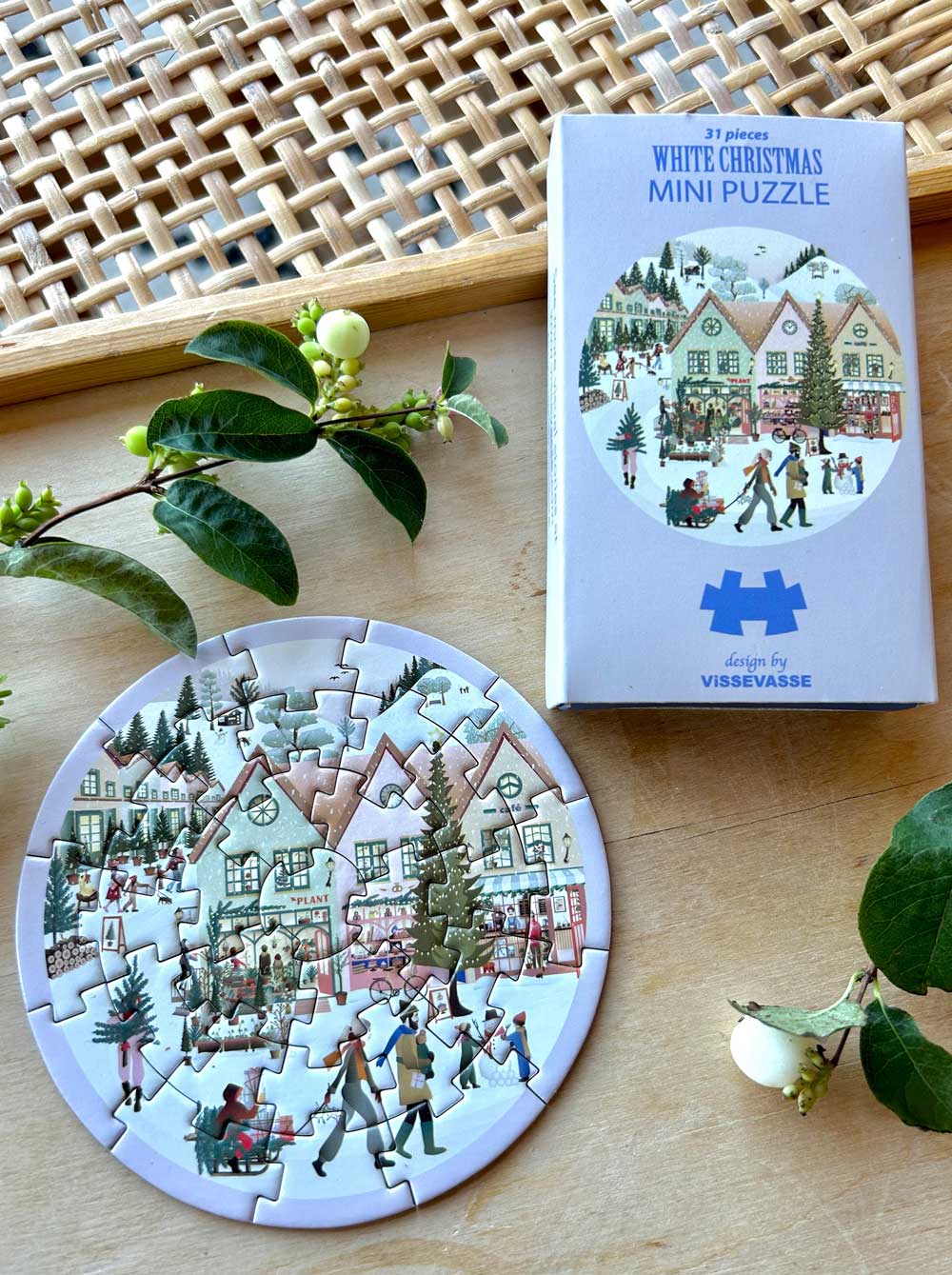 Mini Puzzle WHITE CHRISTMAS (11x6.5x2 cm)