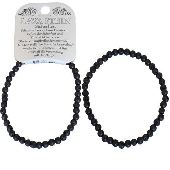 Naturedelstein Armband Lavastein 190x4mm