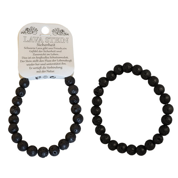 Naturedelstein Armband Lavastein 190x8mm