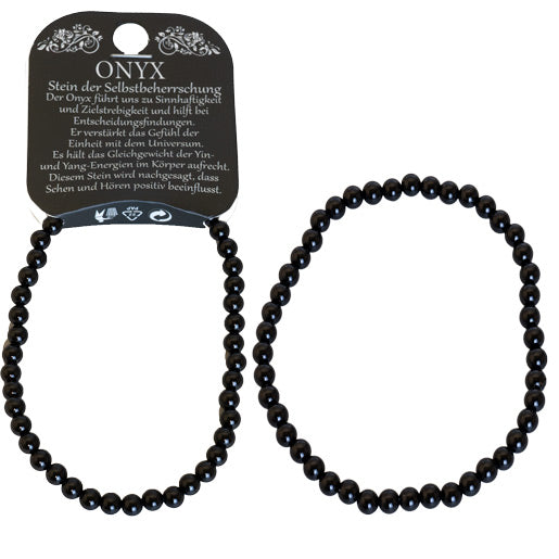 Naturedelstein Armband Onyx 190x4mm