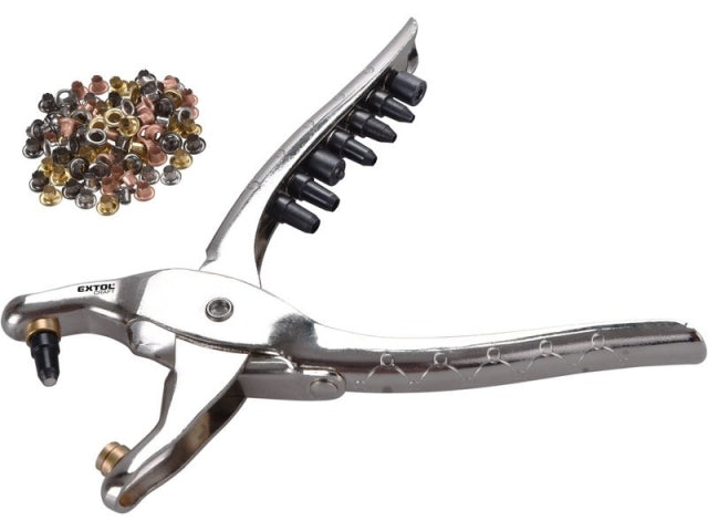 Nietenset - Nietzange mit 100 Ösen Extol Craft