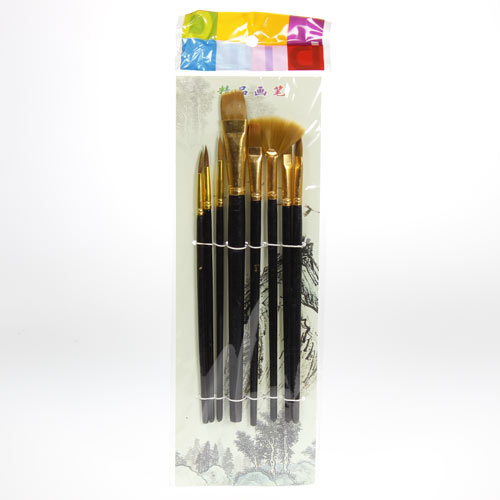 Pinsel 8er Set flach rund gespreizt 22cm