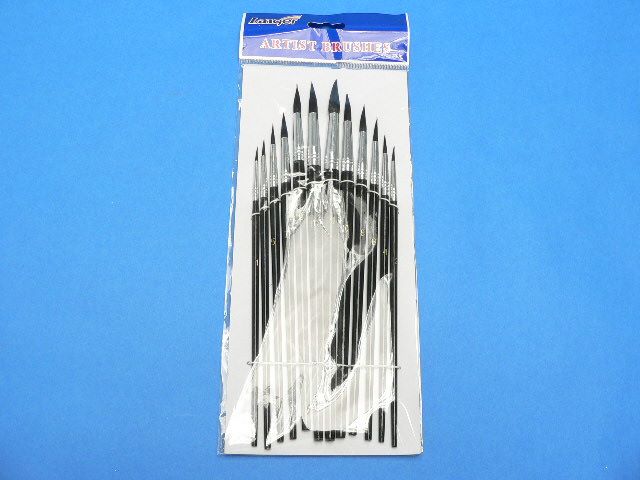 Pinselset 12er rund