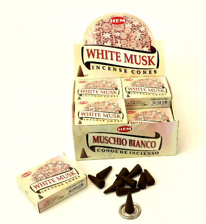 Räucherkegel HEM 10er WHITE MUSK