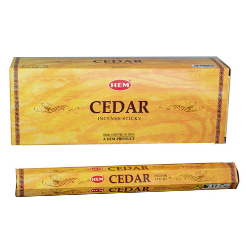 Räucherstäbchen HEM 6eckig 20sticks CEDAR (Zeder)