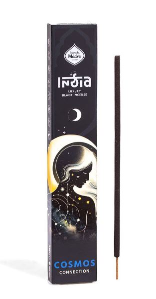 Räucherstäbchen Sagrada Madre INDIA BLACK COSMOS 8 Stäbe à 2h Benzoin