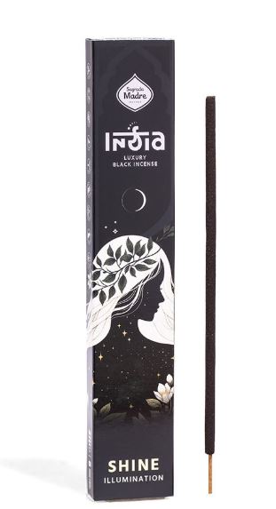 Räucherstäbchen Sagrada Madre INDIA BLACK SHINE 8 Stäbe à 2h champa rose jasmine lotus gardenia