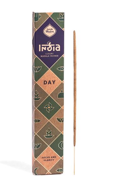 Räucherstäbchen Sagrada Madre INDIA MASALA DAY 12 Stäbe à 40Min Nag Champa-Rose