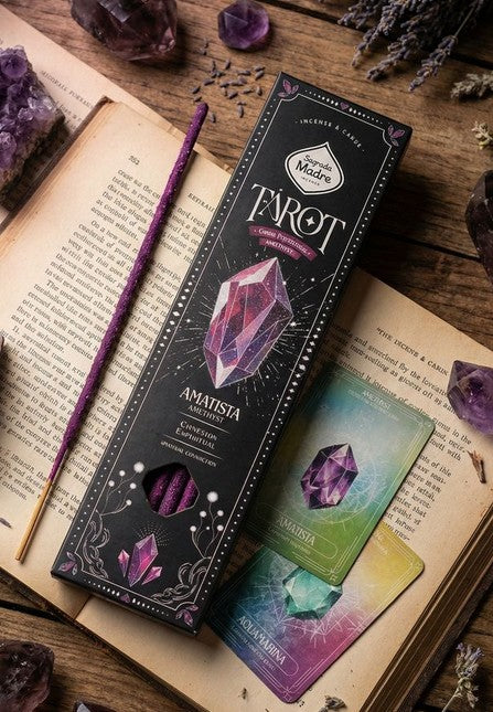 Räucherstäbchen Sagrada Madre TAROT Gems Amethyst veilchen-Lavendel 6 Stäbe 1h