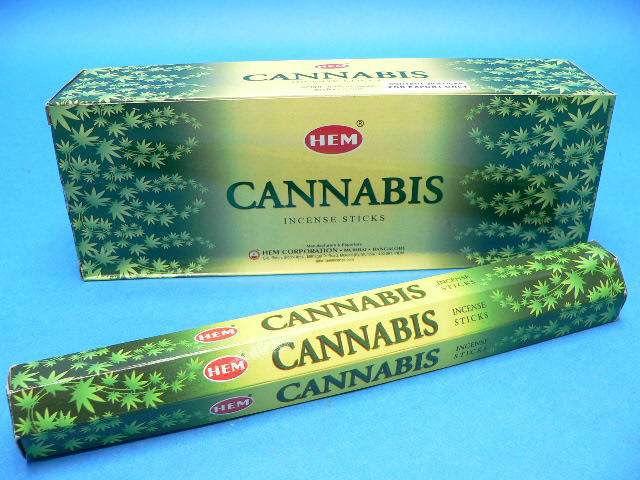 Räucherstäbchen HEM 6eckig 20sticks CANNABIS