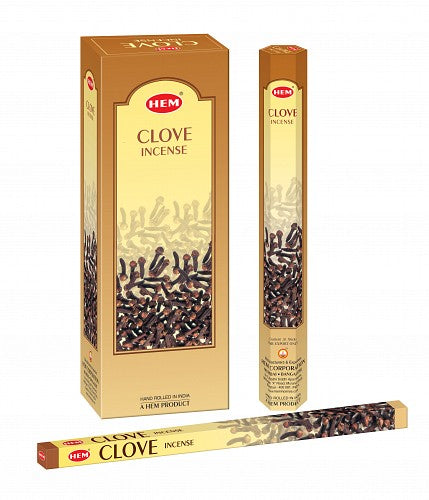 Räucherstäbchen HEM 6eckig 20sticks CLOVE (Nelken)