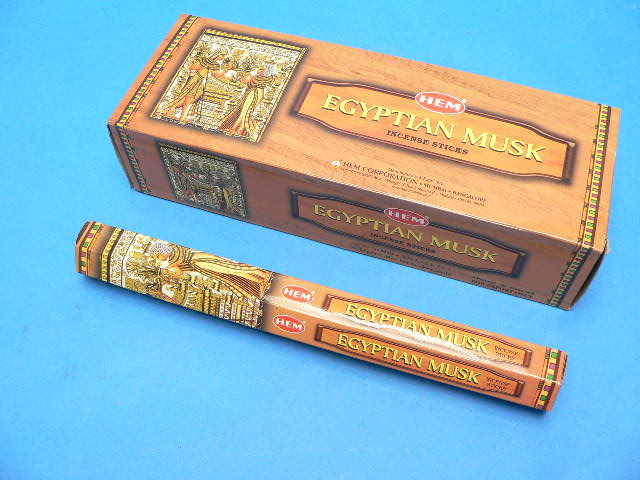 Räucherstäbchen HEM 6eckig 20sticks EGYPTIAN MUSK