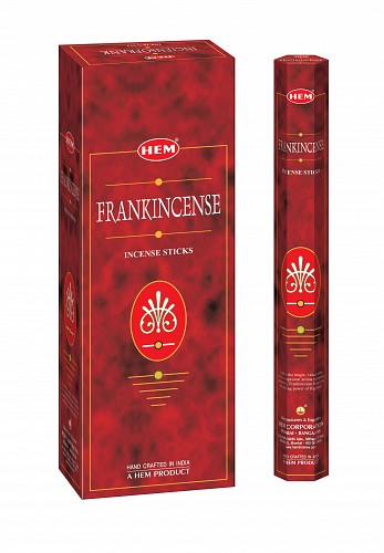 Räucherstäbchen HEM 6eckig 20sticks FRANKINCENSE (=Weihrauch)