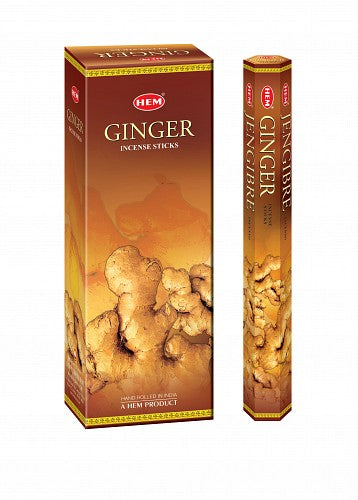 Räucherstäbchen HEM 6eckig 20sticks GINGER (Ingwer)