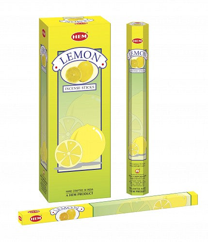 Räucherstäbchen HEM 6eckig 20sticks LEMON