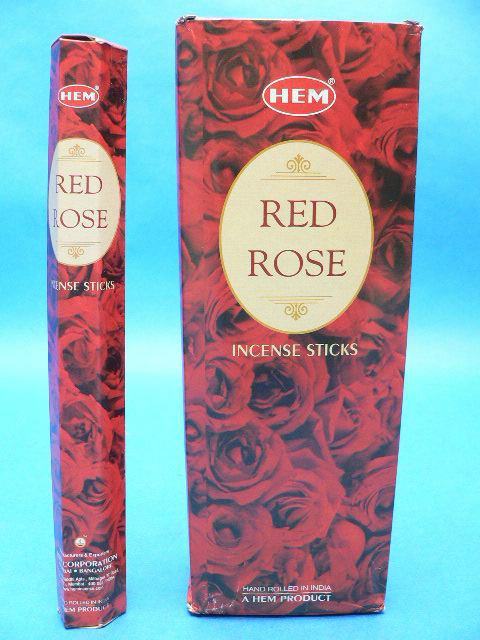 Räucherstäbchen HEM 6eckig 20sticks RED ROSE