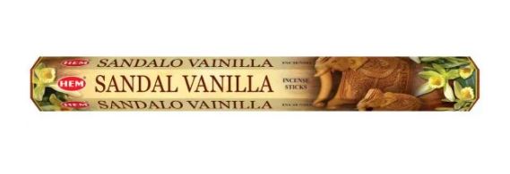 Räucherstäbchen HEM 6eckig 20sticks SANDAL VANILLA