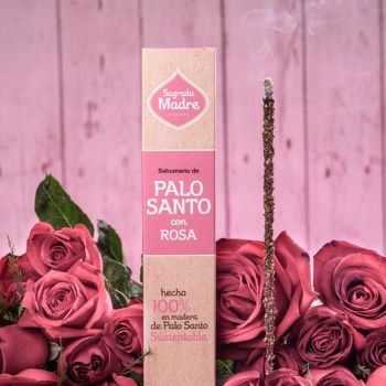 Räucherstäbchen Sagrada Madre PALO SANTO & Rose 8 Stäbe
