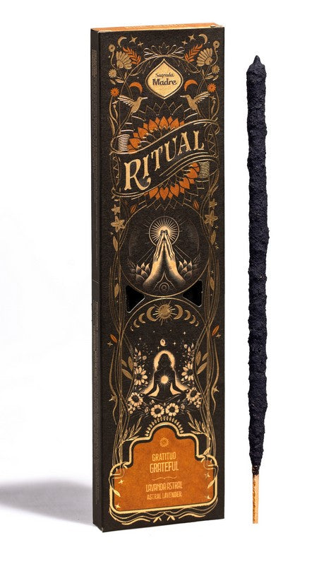 Räucherstäbchen Sagrada Madre RITUAL Grateful 6 Stäbe à 1h Lavendel