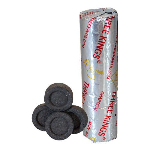 Räucherzubehör Kohle 33mm 10er Rolle 20-30 Minuten aus Westeuropäischem Buchenholz