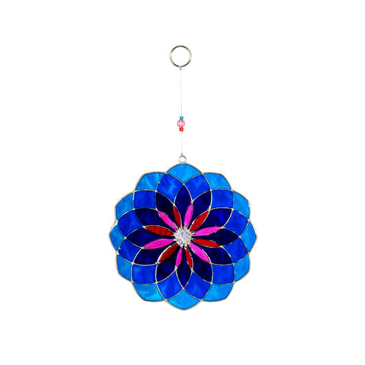 Suncatcher Mandala blau/lila 14cm