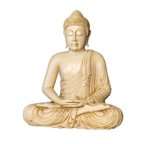 Buddha 40cm weiss Resin