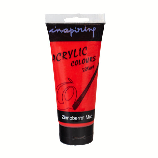 Acrylfarbe 75ml Zinnoberrot Matt