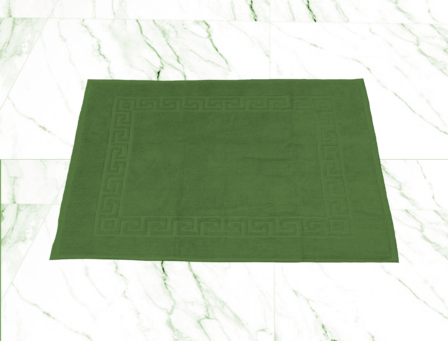 Badematte Smooth Frottierwäsche 50x80cm 800gsm Tanne Grün