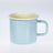 Becher Emaille 8cm Hellblau