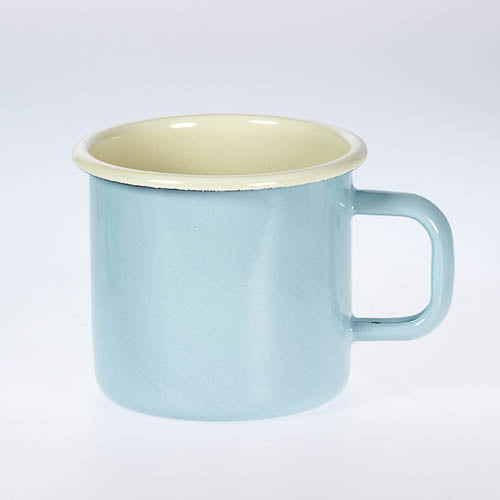 Becher Emaille 8cm Hellblau