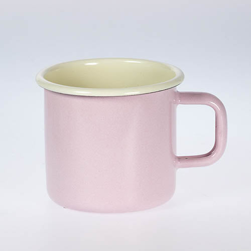 Becher Emaille 8cm Rosa