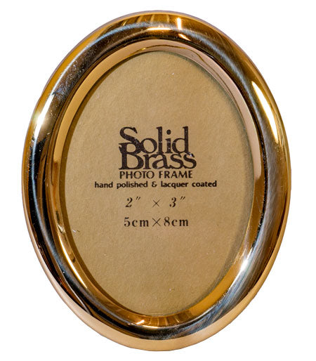 Bilderrahmen Gold oval 5x8cm